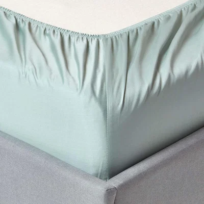 The Range Organic Egyptian Cotton Extra Deep Fitted Sheet - Duck Egg Blue / Double