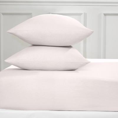The Range Flannelette Fitted Bed Sheet - Blush / Double