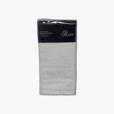 The Range 400 Thread Count Double Flat Sheet - White