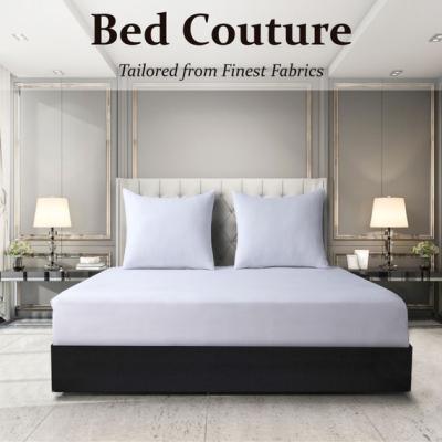 The Range Velvet Flannel Fitted Bed Sheet Double - White