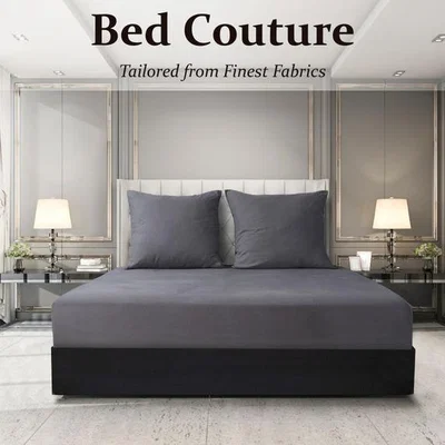 The Range Velvet Flannel Fitted Bed Sheet Twin - Taupe