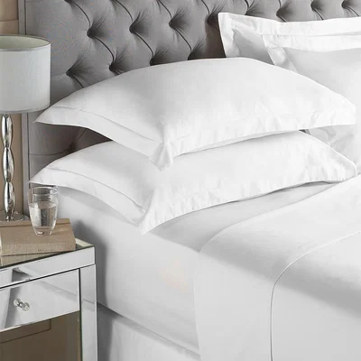 The Range 200TC Fitted Sheet - White / Super King