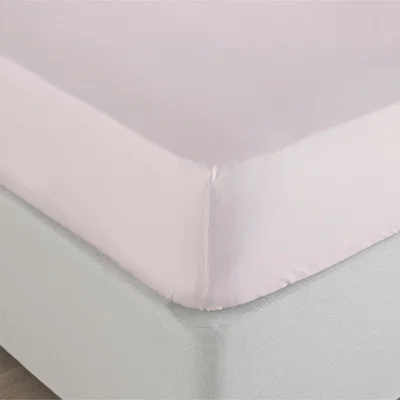 The Range 250TC Stonewash Fitted Sheet - Blush / Double