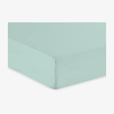 The Range My Home Polycotton Fitted Sheet - Duck Egg / Double
