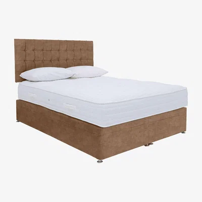 Furniture Village Sleep Story - Ergo 1000 Power Ottoman Divan Set - Small Double - Lace Caramel