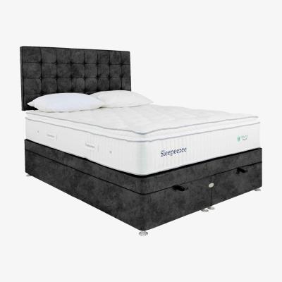 Furniture Village Sleepeezee - Natural Touch 2000 Pillowtop End Ottoman Divan Set - Small Double - Daytona Coal