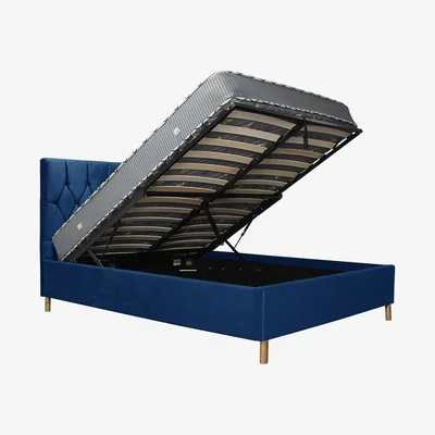 The Range Birlea Loxley Ottoman Bed - Blue / Small Double