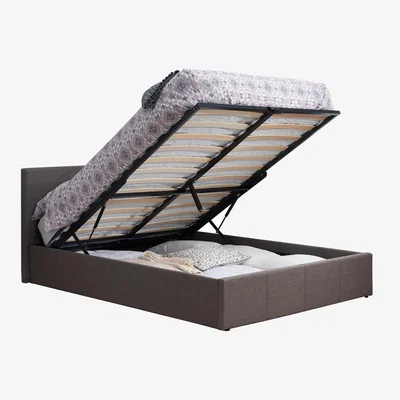 The Range Birlea Berlin Ottoman Bed - Grey / Small Double