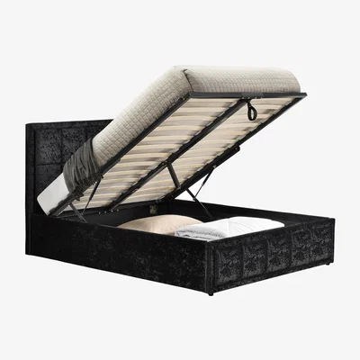 The Range Birlea Hannover Ottoman Bed - Black / Small Double