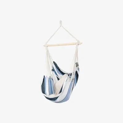 Furniture123 Blue Stripe Garden Hammock Chair