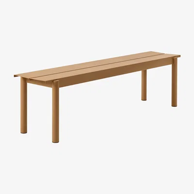 Nordic Nest Muuto Linear steel bench 170 cm Burnt orange