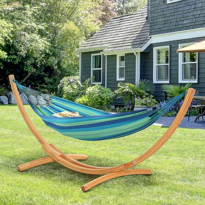 The Range 3(m) Wooden Hammock Stand - Nature Wood Color