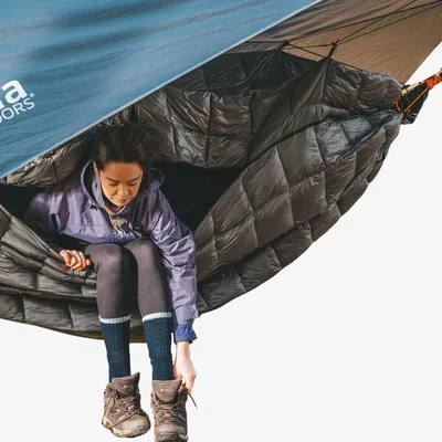 The Range Crua Hammock Culla Thermally Insulated Outer Shell Works with Any Hammock - Grey