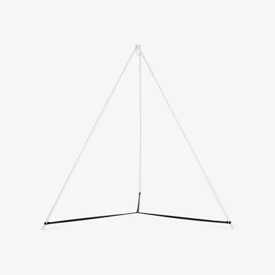 The Range Hangout Pod Circular Family Hammock Bed and Stand Set - Cream & White