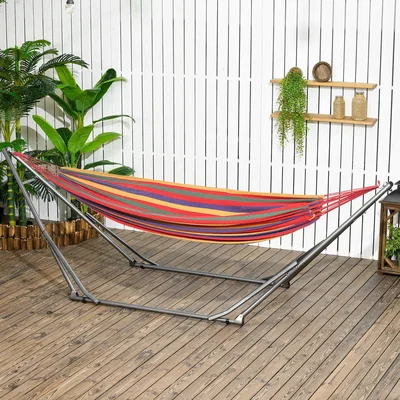 The Range 2 in 1 Foldable Hammock Stand - Black
