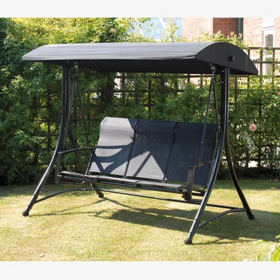 The Range Suntime Havana 3 Seat Swing  - Black