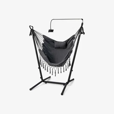 The Range Hammock Chair Height Adjustable Hanging Chair - Grey