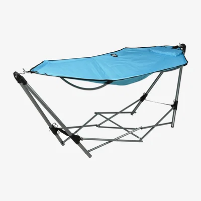 The Range Foldable Stand with Hammock - Blue