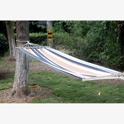 The Range Cotton Hammock with Wooden Bar
