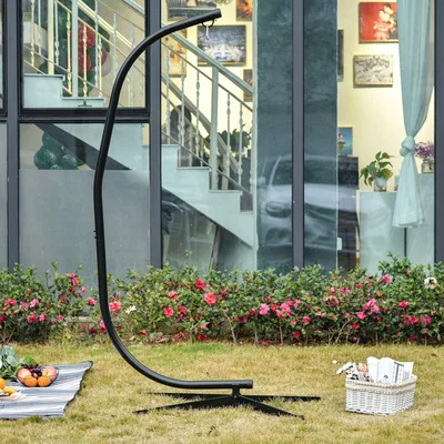 The Range Hammock Chair Stand Only Construction - Black