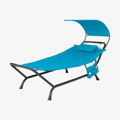 The Range Outdoor Hammock Patio Hanging Chaise Lounge Chair - Blue