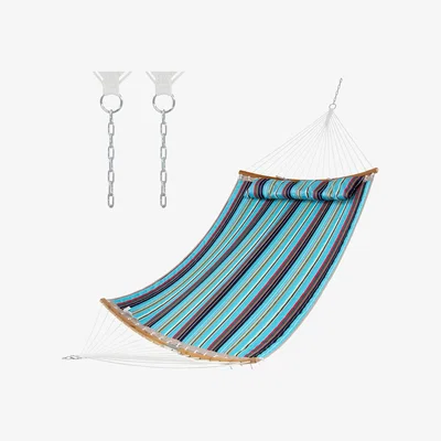 The Range Garden Patio Backyard 2 Person Blue Hammock - Blue