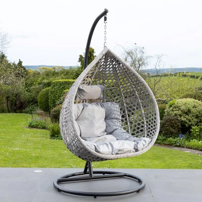 The Range Oakley Swing Egg Pod Chair - Light Grey - Light Grey