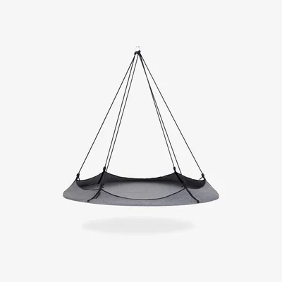 The Range Hangout Pod 1.8m Circular Family Hammock Bed - Grey