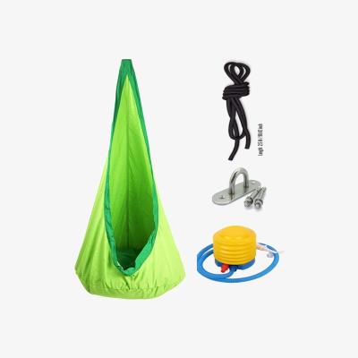 The Range Inflatable Hanging Swing Kids Pod Hammock - Green