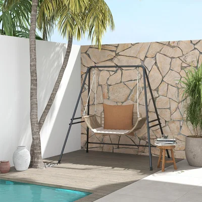 The Range Metal Frame Hammock Chair Stand - Black