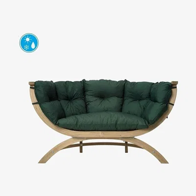 The Range Globo Siena Due Seat Sofa - Wood Grain