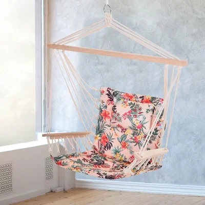 The Range 100x106cm Hanging Hammock Chair - Multicoloured Floral