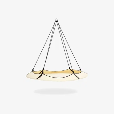 The Range Hangout Pod 1.8m Circular Family Hammock Bed - Cream & White