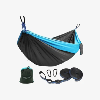 The Range Lightweight Portable Camping Hammock Set - Black