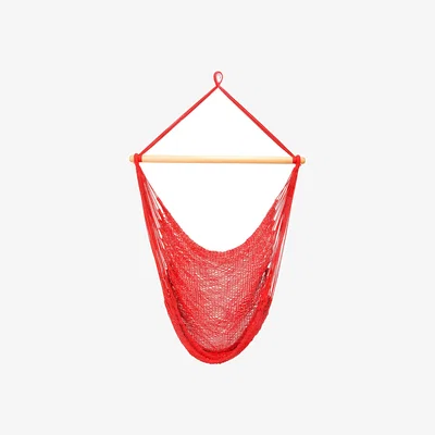 Wolf & Badger Classic Red Cotton Hammock Swing Artissanos