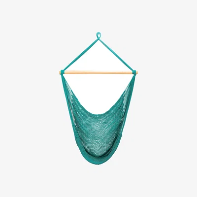 Wolf & Badger Teal Green Cotton Hammock Swing - Green Artissanos