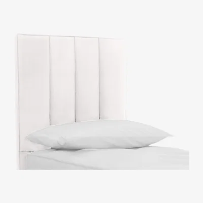 Furniture Village Hypnos - Bespoke Chesham Floor Standing Headboard - Single - Zenith Snow