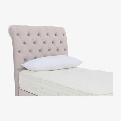 Furniture Village Hypnos - Prestwood Floor Standing Headboard - Single - Misty Moonstone