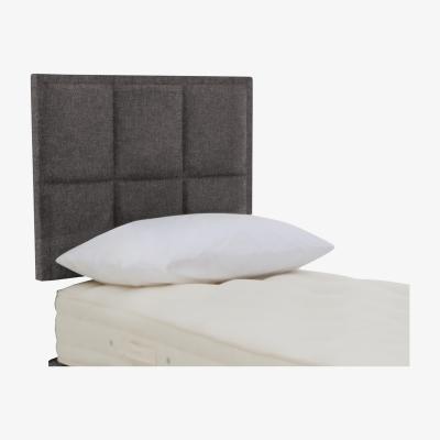 Furniture Village Hypnos - Riley Strutted Headboard - Single - Imperio Dark Grey