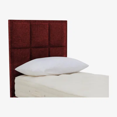 Furniture Village Hypnos - Bespoke Riley Shallow Style Headboard - Single - Red