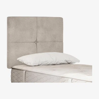 Furniture Village Sealy - Savoy Strutted Headboard - Single - Velvet Dove