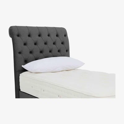 Furniture Village Hypnos - Prestwood Floor Standing Headboard - Single - Smokey Quartz