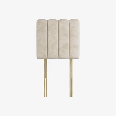 Furniture Village Sealy - Shard Strutted Headboard - Single - Velvet Dove