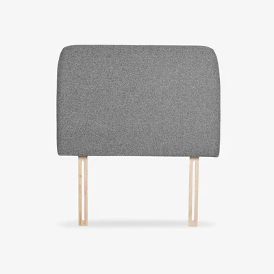John Lewis ANYDAY John Lewis & Partners Bonn Upholstered Headboard, Single, Saga Grey