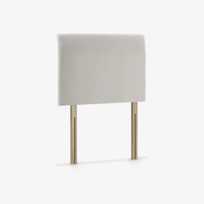 John Lewis John Lewis & Partners Bedford Upholstered Headboard, Single, Topaz Beige