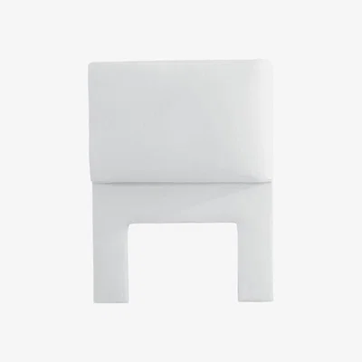 OKA OKA, Single Headboard Slip Cover - Off-White, Loose Covers, Cotton