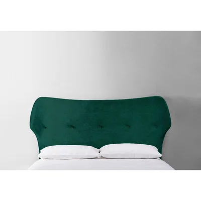 Perch and Parrow Jean 3' Single Size Headboard in Ocean Reef