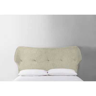 Perch and Parrow Jean 3' Single Size Headboard in Oatmeal