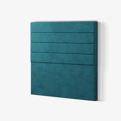 The Range George Headboard Floor Standing Plush - Emerald / Single