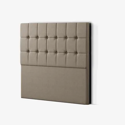 The Range Venezia Headboard Floor Standing  Matching Buttons Malham Weave - Mink / Single